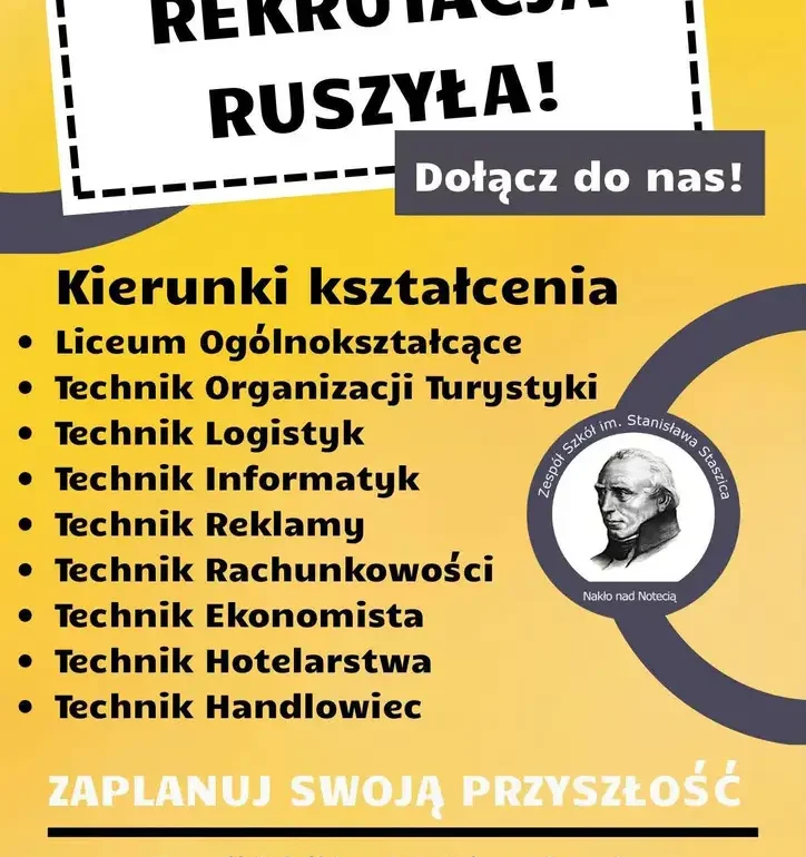 plakat ''rekrutacja ruszyła'' plakat ''rekrutacja ruszyła''