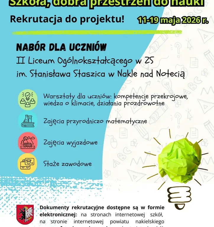 PLAKAT_ A3_ II LO Staszic (1) Informacje na temat projektu na stronę www Staszica